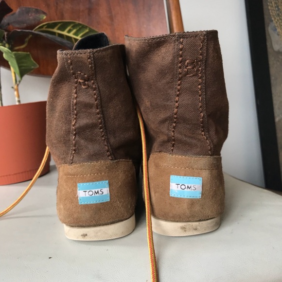 Toms chukka men’s sneaker boot shoe high top suede - Picture 4 of 6